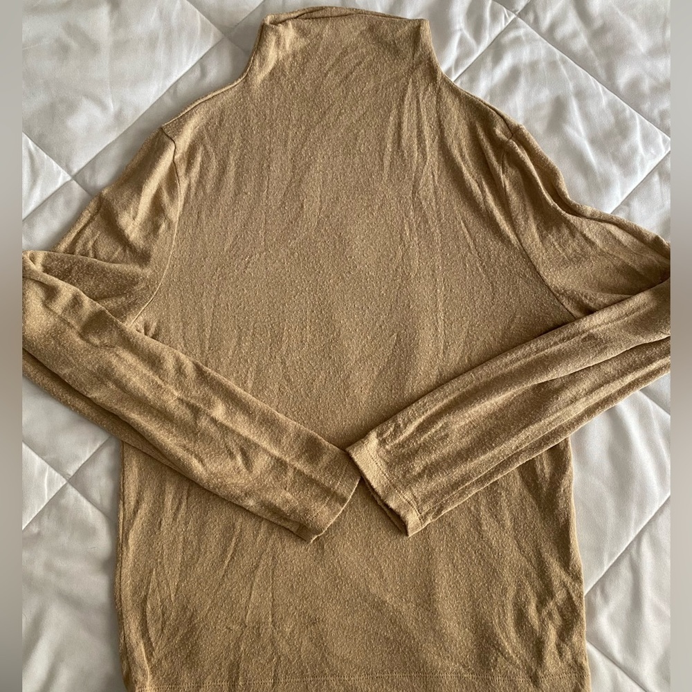 OAK + FORT cowl neck top